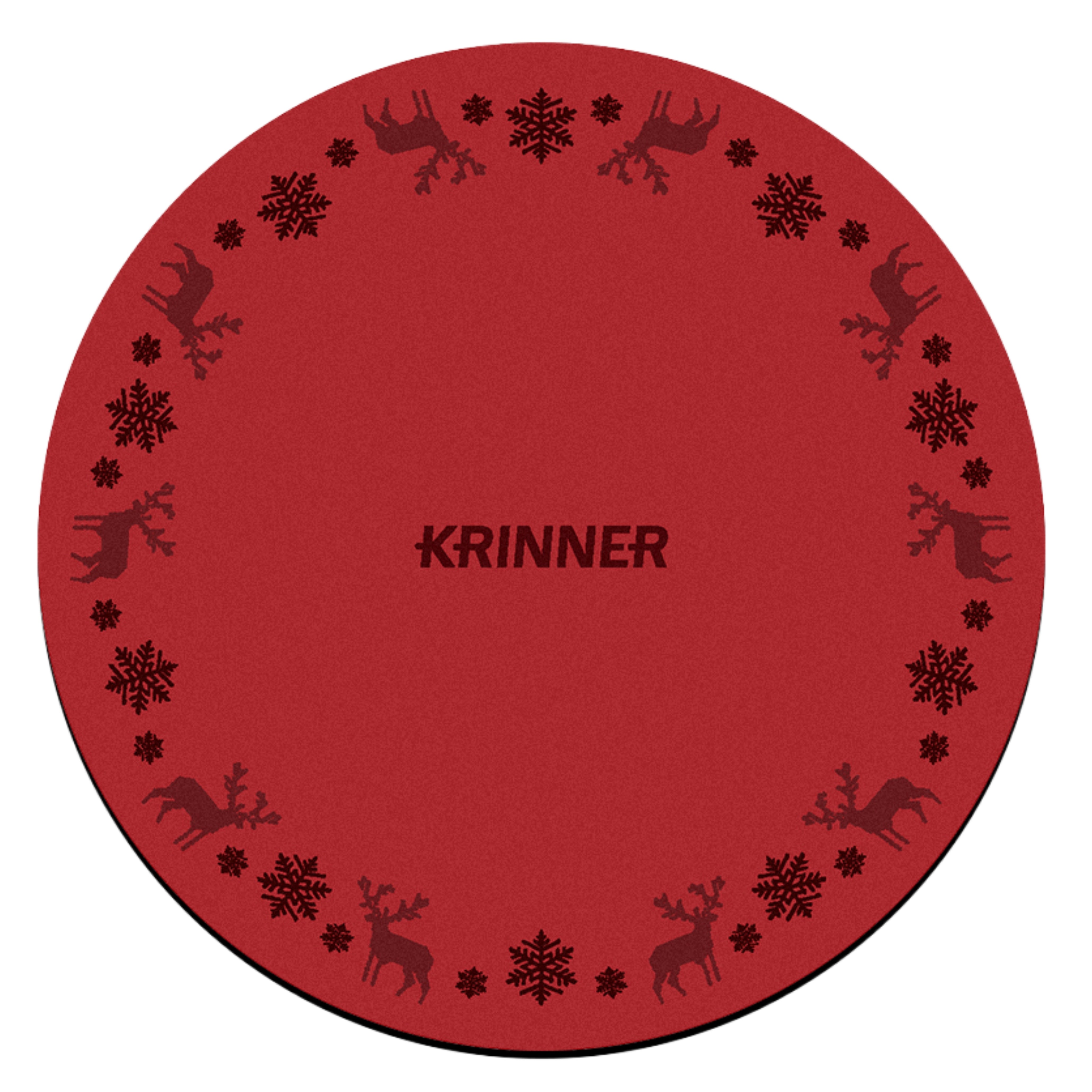 KRINNER´s Christmas Mat Rot
