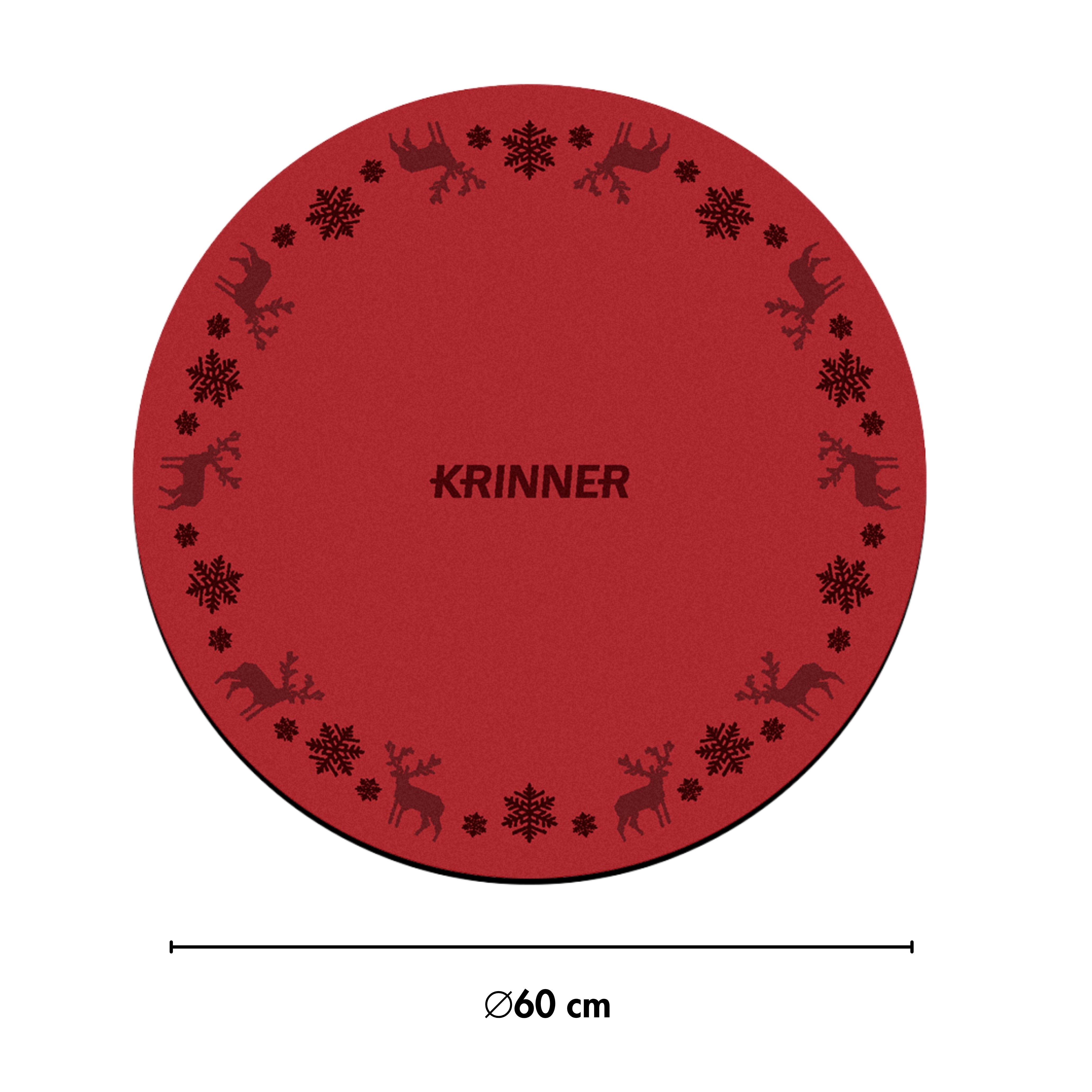 KRINNER´s Christmas Mat Rot