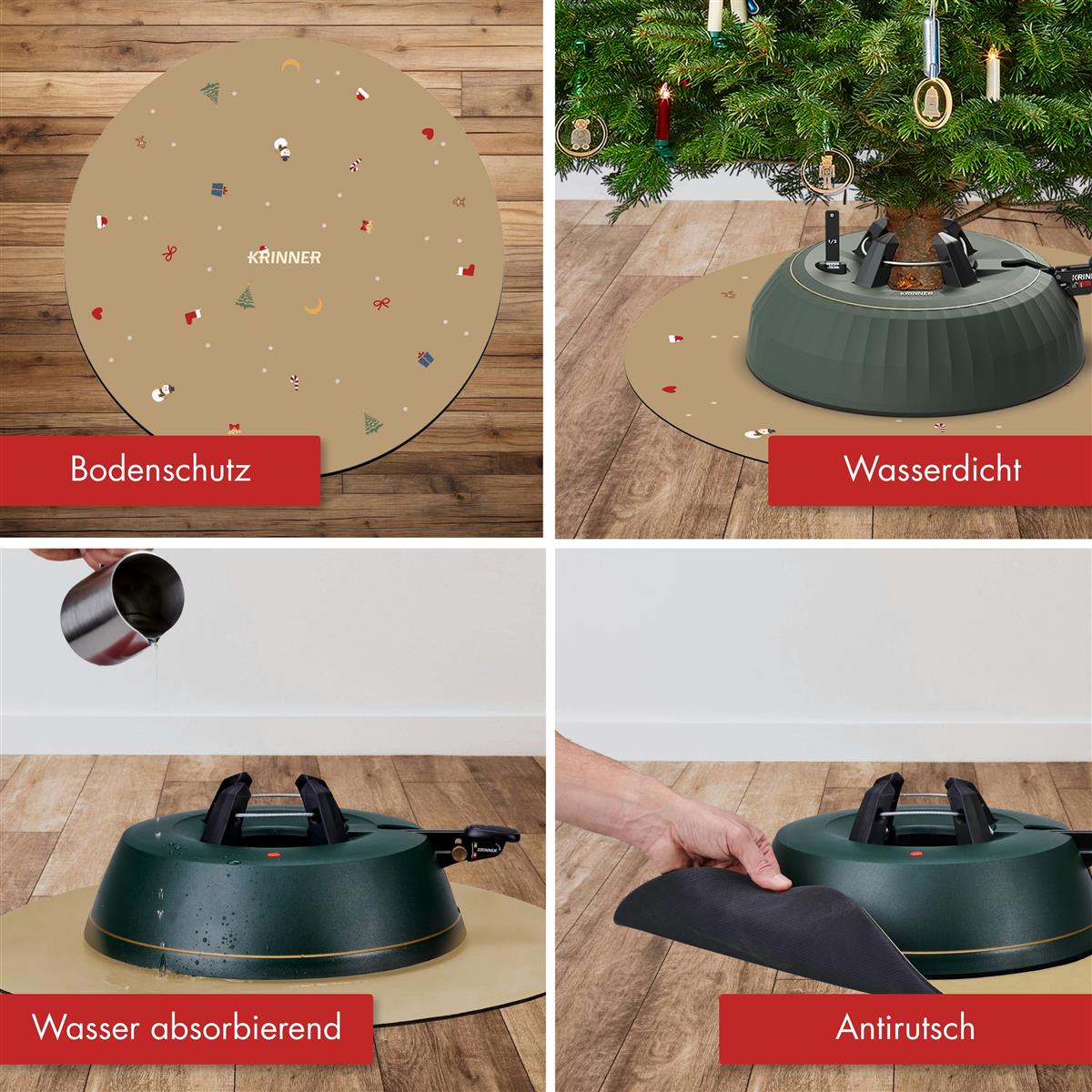 KRINNER's Christmas Mat beige