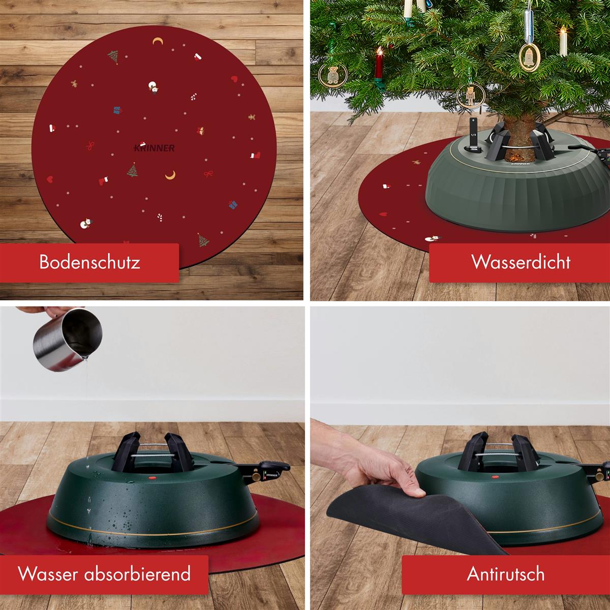 KRINNER's Christmas Mat rot