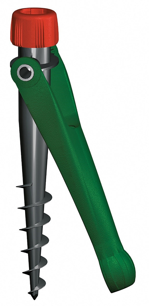 Krinner Schraubfundamente Bodendübel Vario Drill in Grün als Sonnenschirmständer für Strand & Wiese