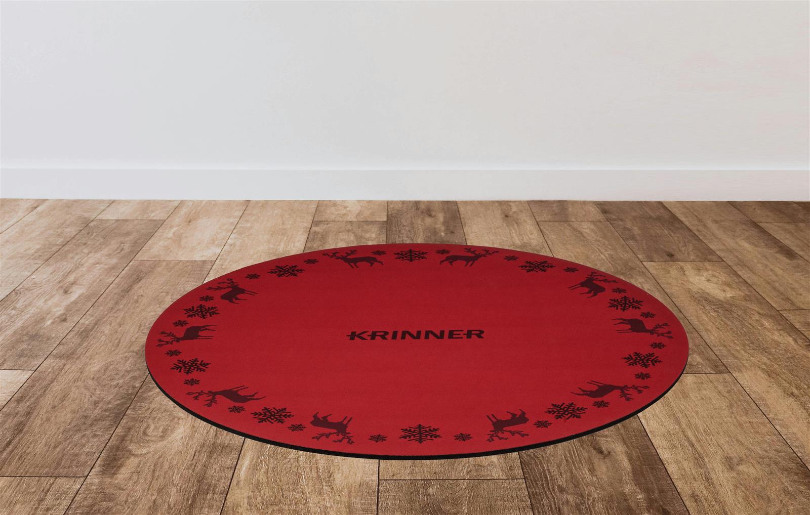 KRINNER´s Christmas Mat Rot