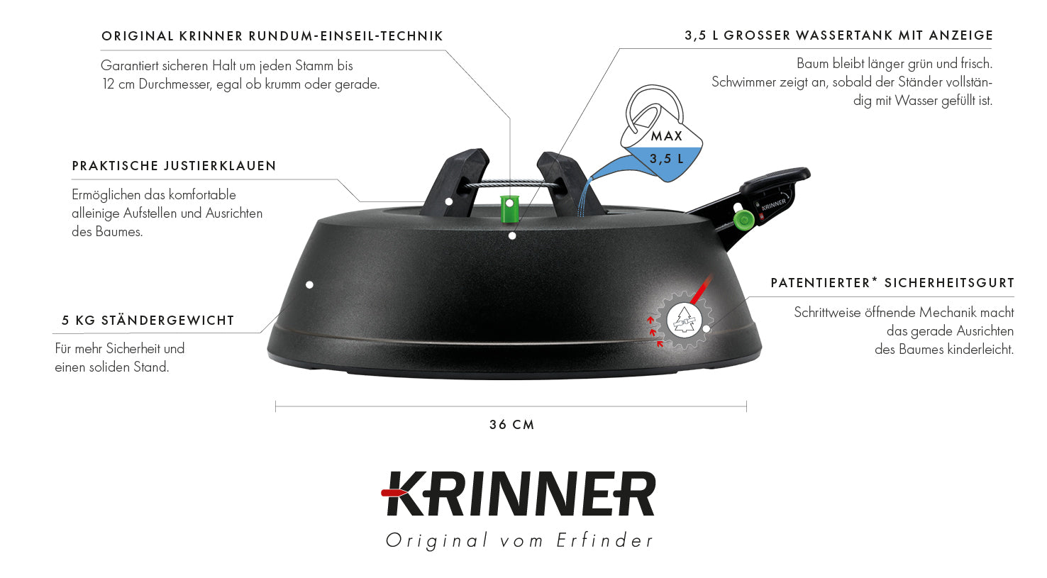 KRINNER Green Line Comfort Grip + M