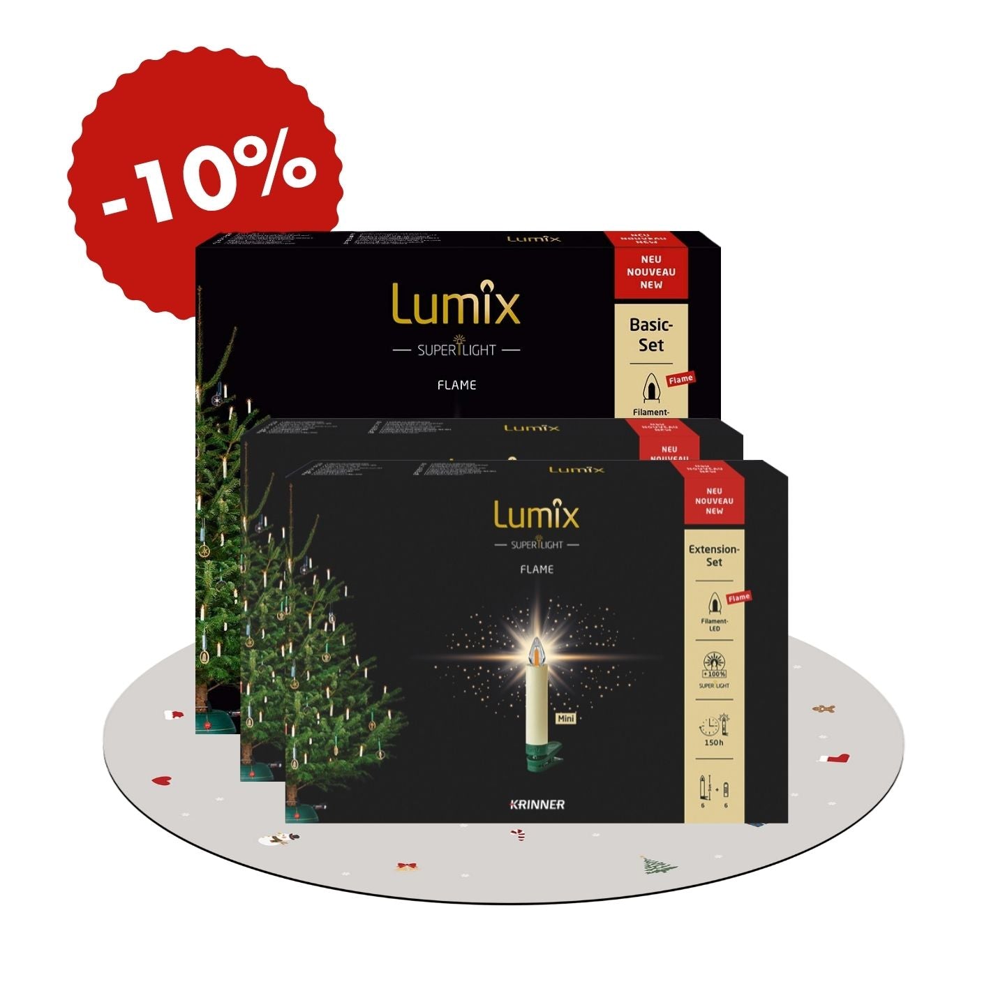 „Strahlende Weihnachten“ – Elfenbein