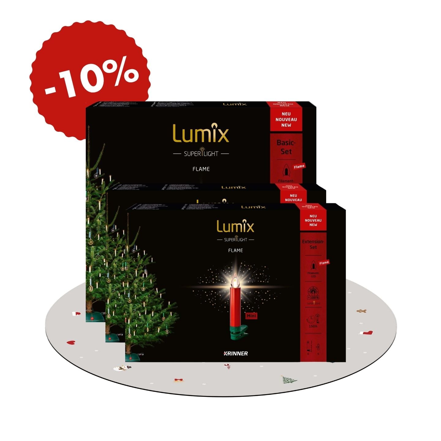 „Strahlende Weihnachten“ – Rot
