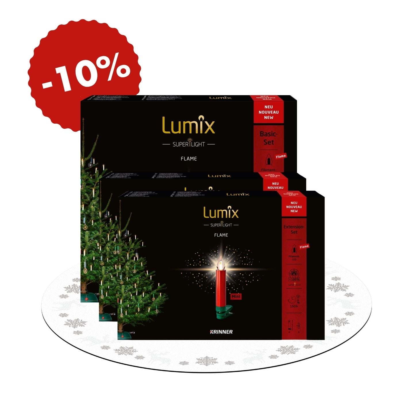 „Strahlende Weihnachten“ – Rot