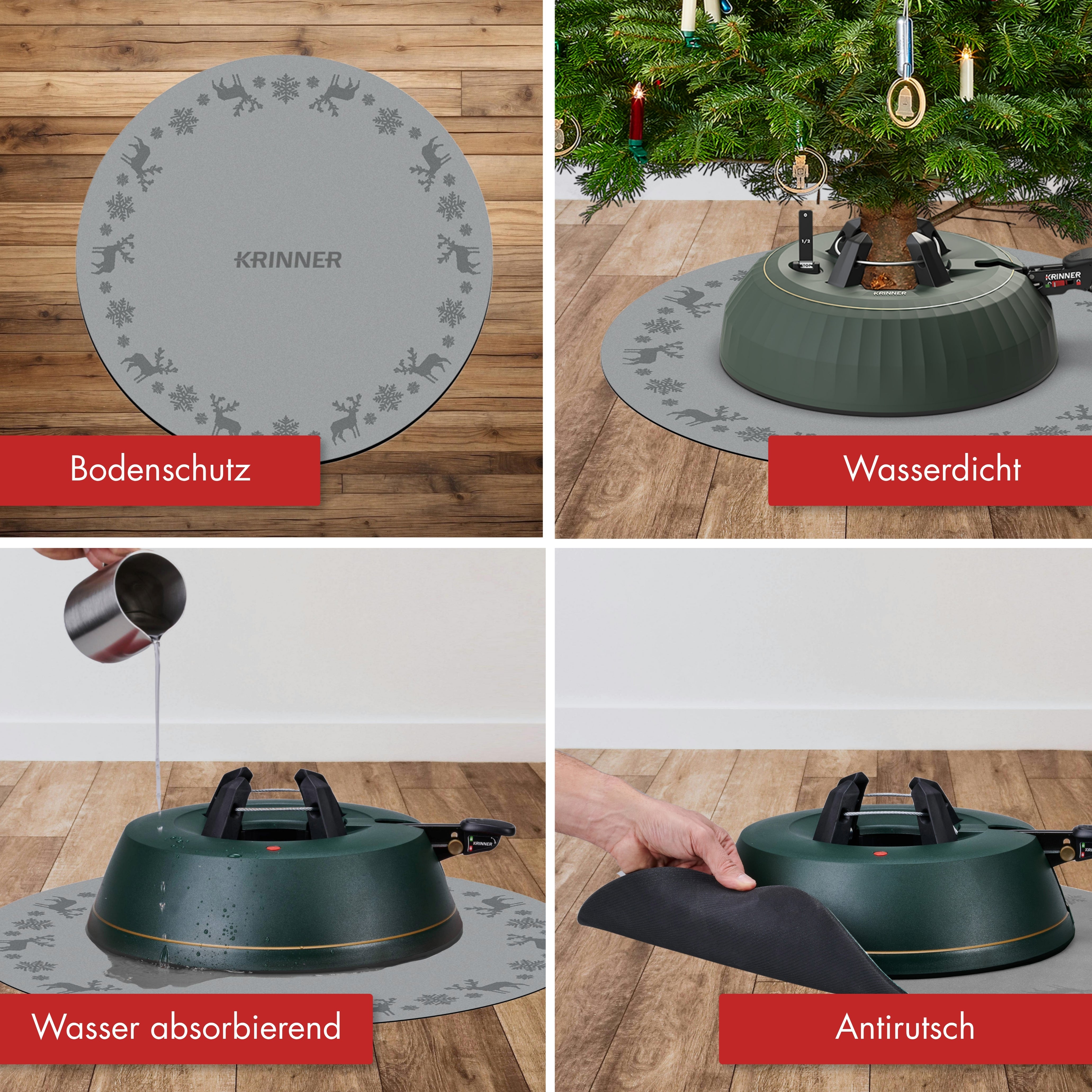 KRINNER´s Christmas Mat Grau