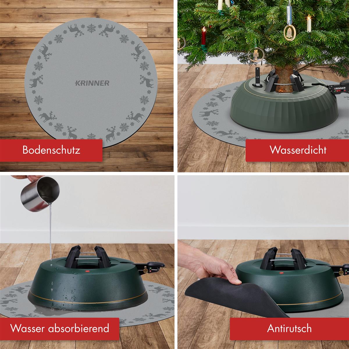 KRINNER´s Christmas Mat Grau