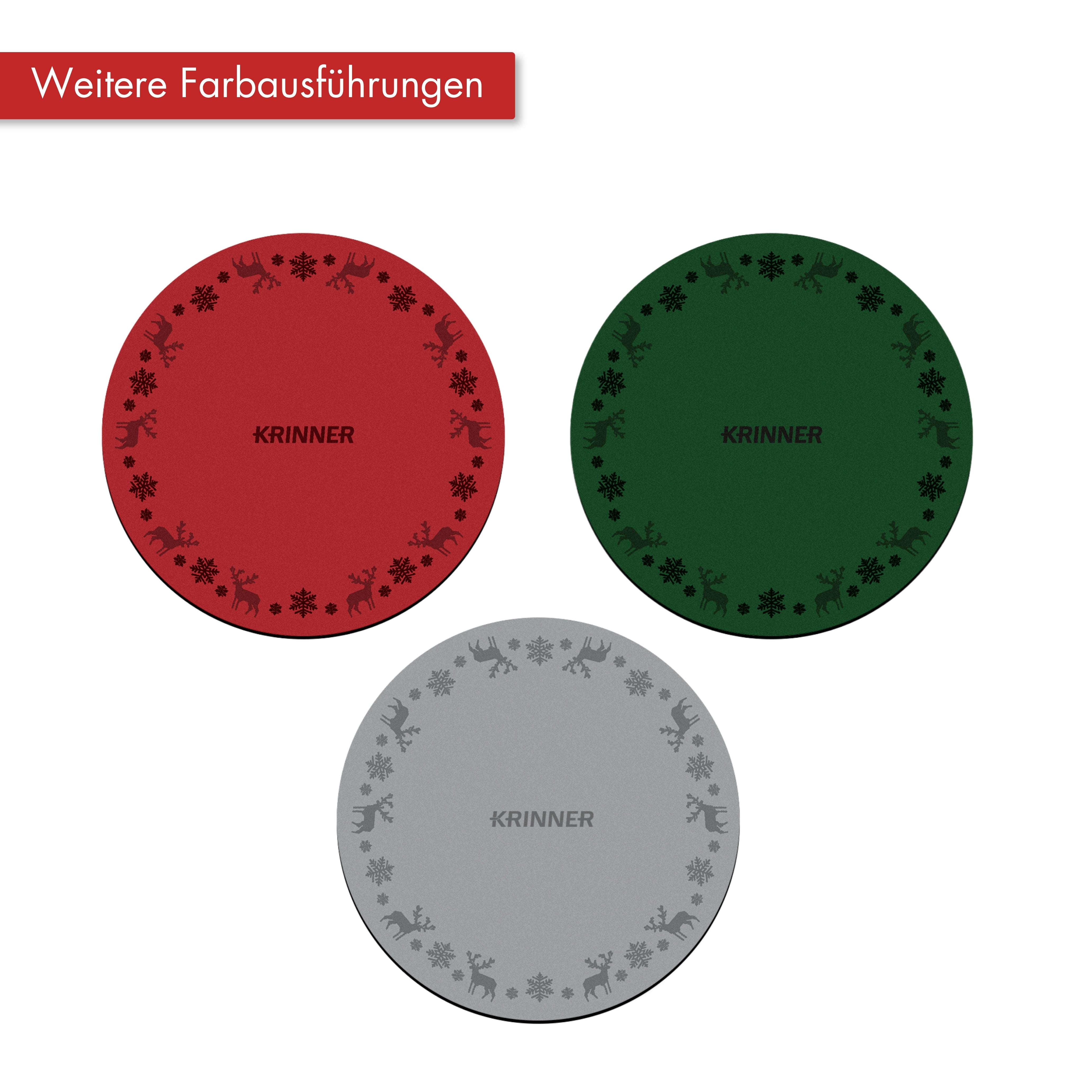 KRINNER´s Christmas Mat Weiß