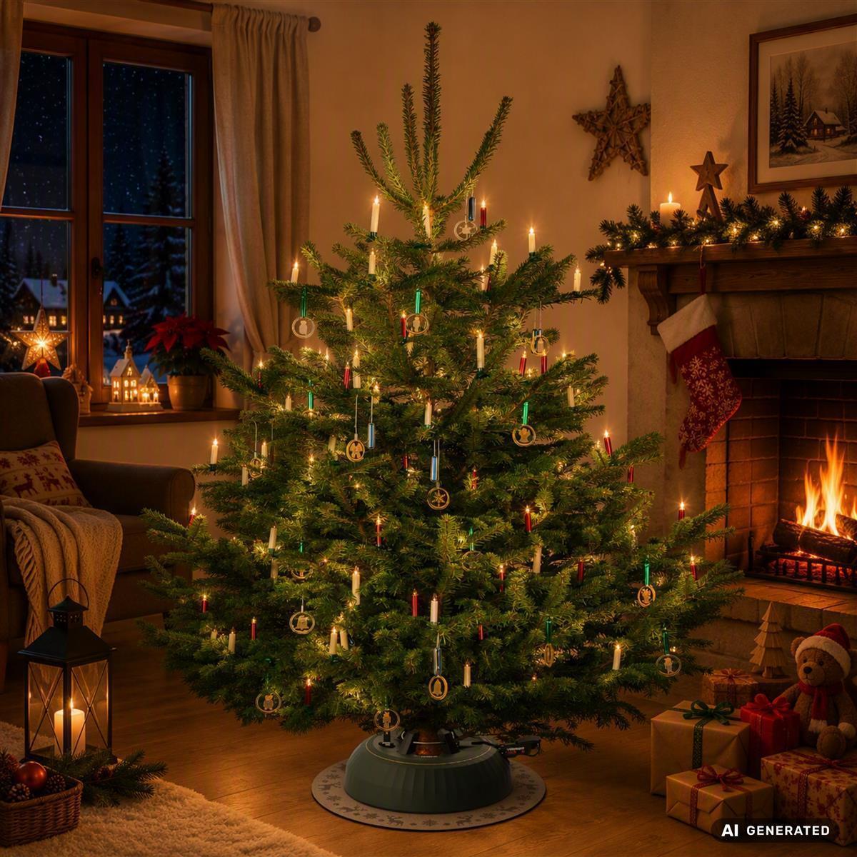 KRINNER´s Christmas Mat Rot
