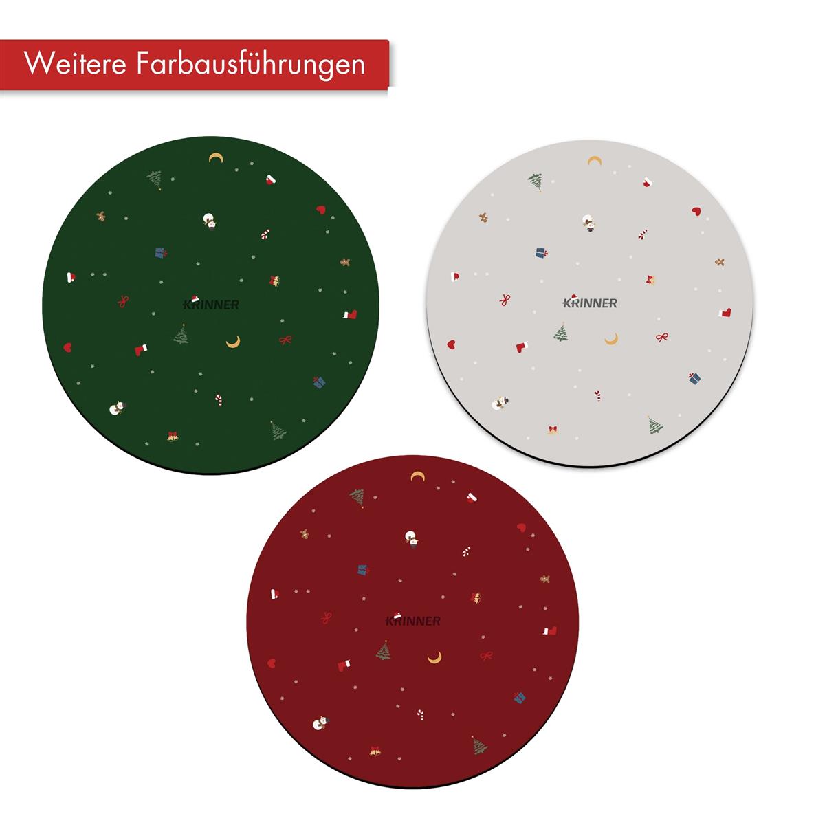 KRINNER's Christmas Mat beige
