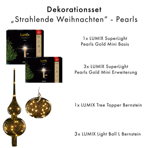 Dekoset „Strahlende Weihnachten Deluxe“ - Pearls