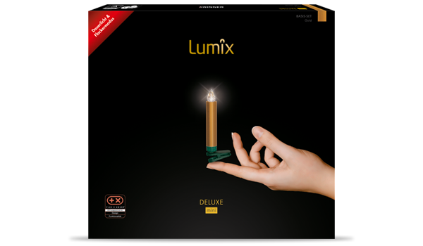 LUMIX Deluxe Gold Mini Basis- Als Ersatzkerzenset