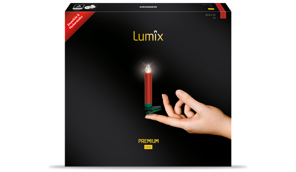 LUMIX Deluxe Rot Mini Basis - Ersatzkerzenset