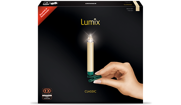 LUMIX Classic Basis- Ersatzkerzenset Groß verwendbar