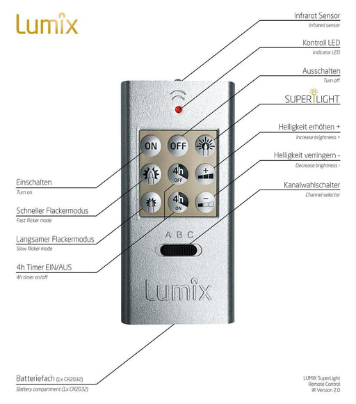 LUMIX SuperLight Crystal Rot Mini Basis